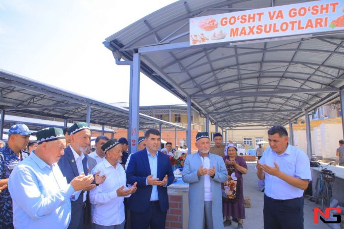 Наманганда бир ой аввал ёнғин юз берган Чортоқ деҳқон бозори қайта қурилиб, фойдаланишга топширилди