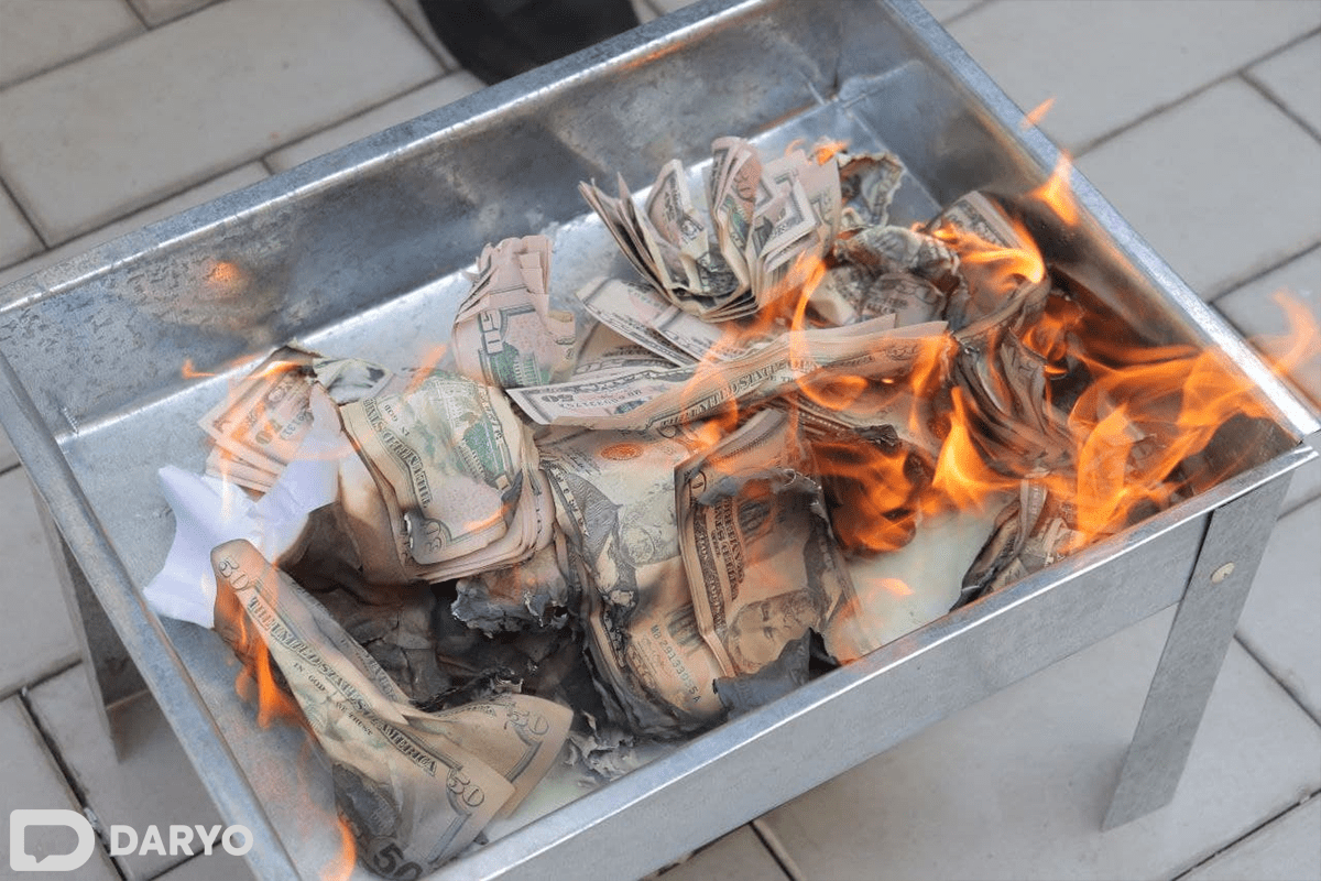 Наманган шаҳар МИБда 7050 доллар ёқиб юборилди