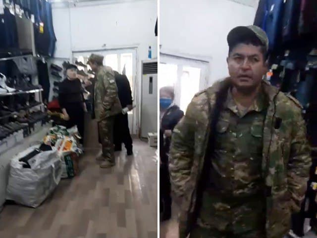 Олмалиқ шаҳар “военком”и бозорда аёлни ургани айтилмоқда (видео)