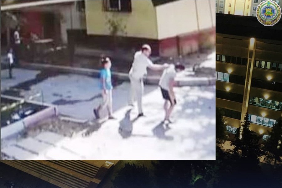 Kатта киши ёш болани ураётгани акс этган видео бўйича маълумот