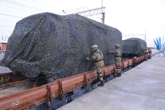 Ўзбекистондаги энг катта ҳарбий темир йўл платформаси фойдаланишга топширилди