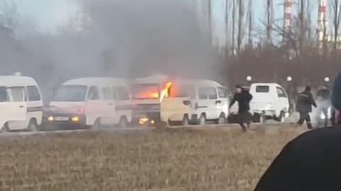 Тўрақўрғонда "Дамас" автомобилида содир бўлган ёнғин юзасидан маълумот