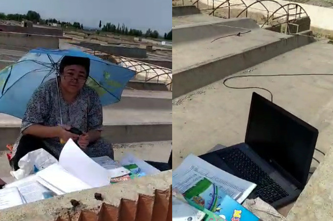 Интернет тезлиги пастлиги сабабли томда дарс ўтган ўқитувчига миннатдорчилик билдирилди