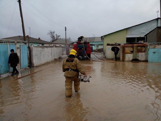 Сирдарёдаги уйларни яна сув босди