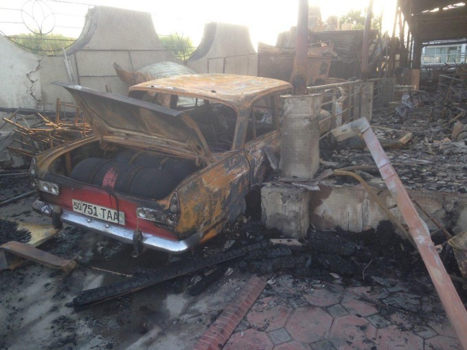 Namangandagi “Chorsu” bozori hududida katta yong‘in sodir bo‘ldi (foto+video)