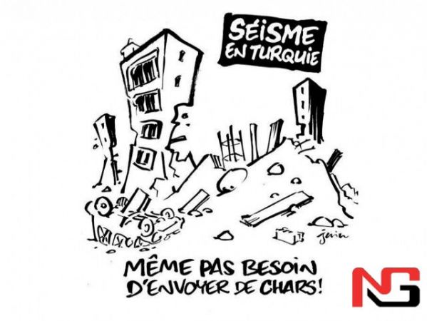 Француз журнали Туркиядаги даҳшатли фожиа устидан мазах қилди