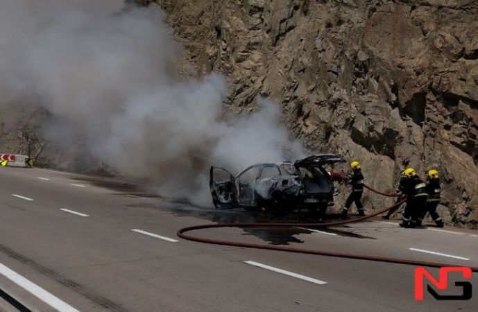 «Қамчиқ» довонида «Equinox» автомобили ёниб кетди