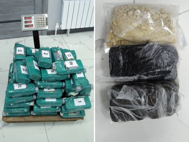 Чегарадан қарийб 160 кг гиёҳванд моддани олиб ўтаётган шахс ушланди