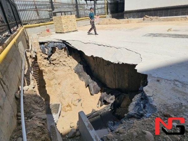 Тошкентда ноқонуний қурилаётган “дом” майдони чўкиб кетди
