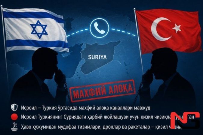 Исроил ва Туркия ўртасида махфий алоқа каналлари мавжудлиги маълум бўлди