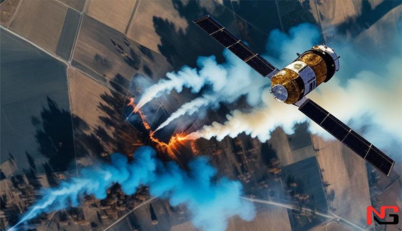 Ўзбекистонда далаларда сомон ёниши сунъий йўлдош орқали кузатилмоқда