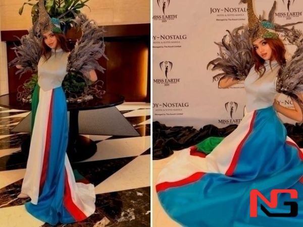 Ўзбекистон байроғи рангидаги либосда гўзаллик танловида қатнашган қиз жазоланди