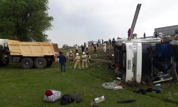 Ўзбекистон автобуси Қозоғистонда ЙТҲга учради