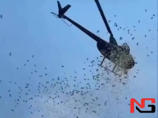 АҚШда вертолётдан одамлар устига минглаб доллар пул сочилди