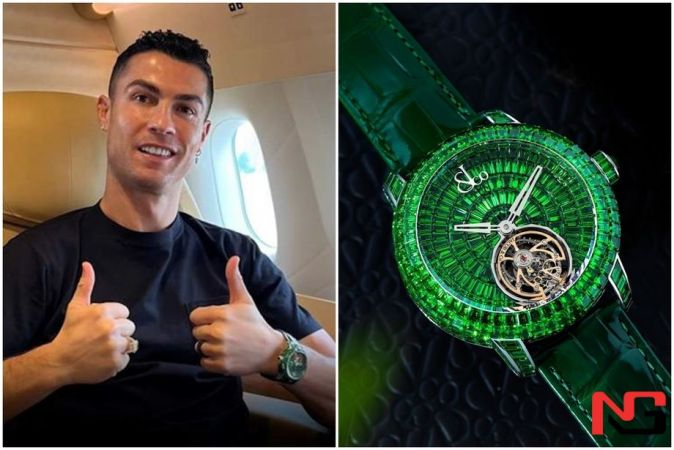 Роналду 780 минг долларлик соат ясатди (видео)