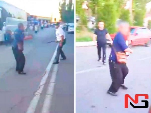 “Ғишт-кўприк” пости олдида фуқаро бир кишига пичоқ билан ташланди (видео)