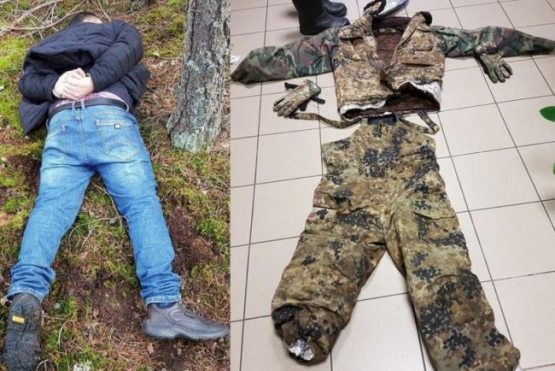 Ўзбекистон фуқароси Литва чегарасини ноодатий усул ва кийимда кесиб ўтмоқчи бўлди (+видео)