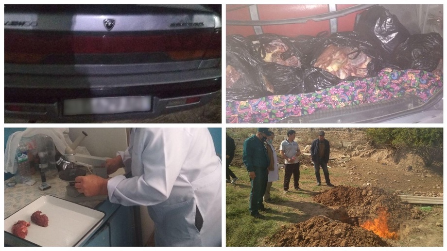 Нега Тошкентга олиб келинаётган 200 кг гўшт ёқиб юборилди?