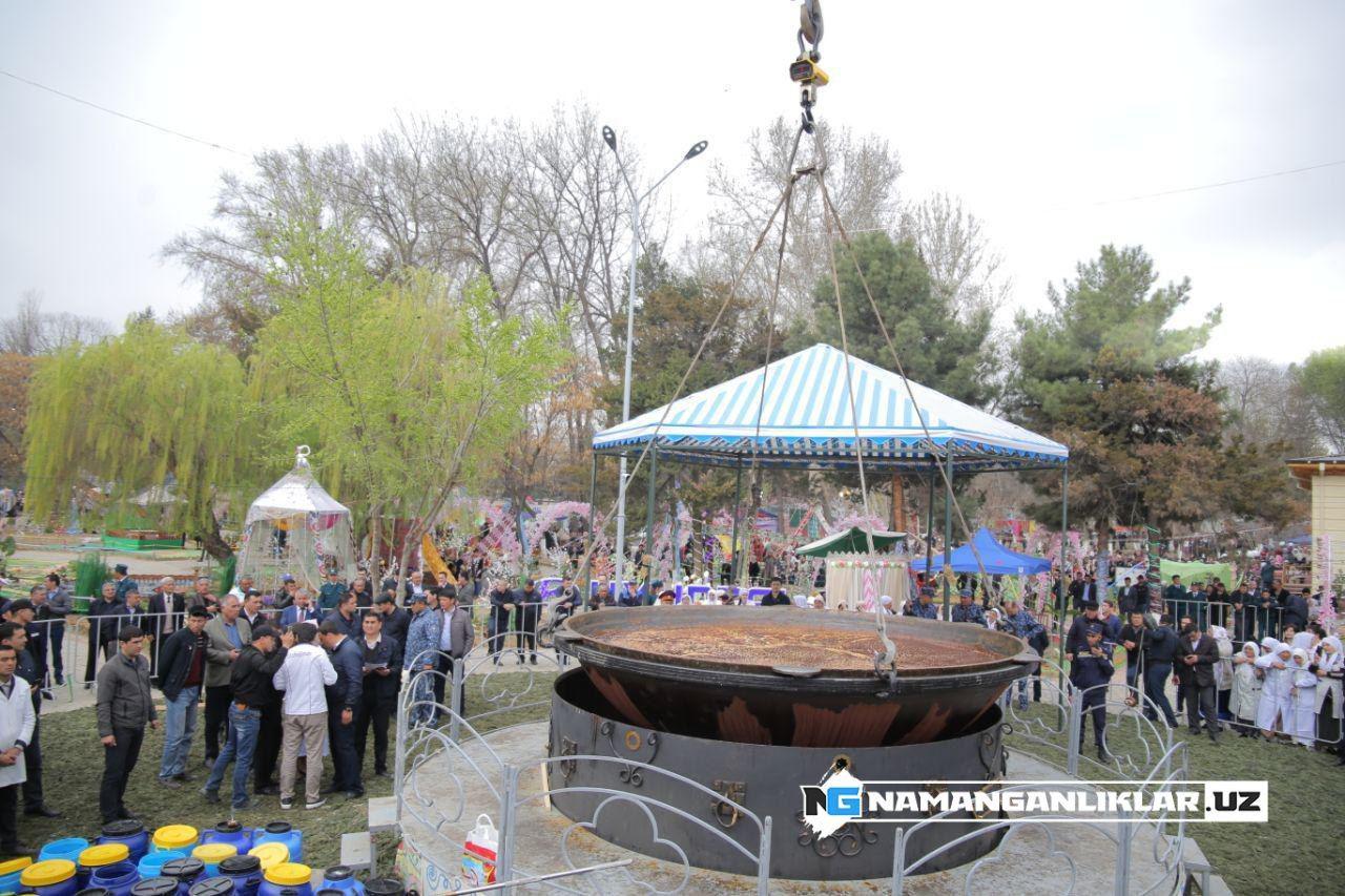 Наманган шаҳридаги Бобур боғида 31 декабрь куни 4 тоннали ош тайёрланади!