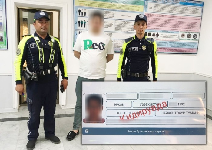 Ўзини ИИБ ходими деб таништирган ҳайдовчи, аслида қидирувдаги “фирибгар” эканлиги аниқланди