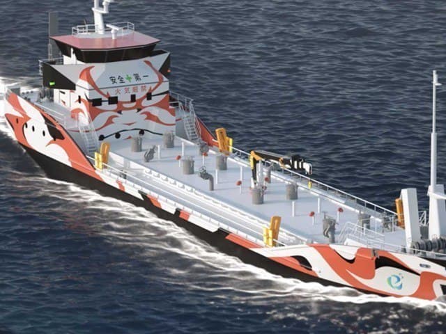 Японияда дунёдаги биринчи электрда ҳаракатланувчи танкер ишга туширилди