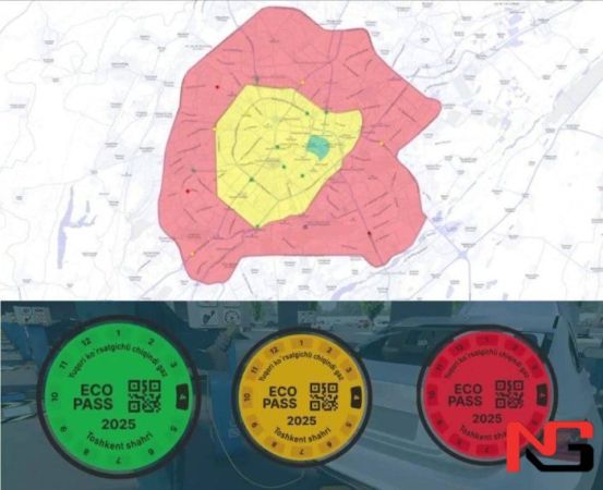 Энди Тошкент шаҳрининг марказига фақат электромобиллар кира олади