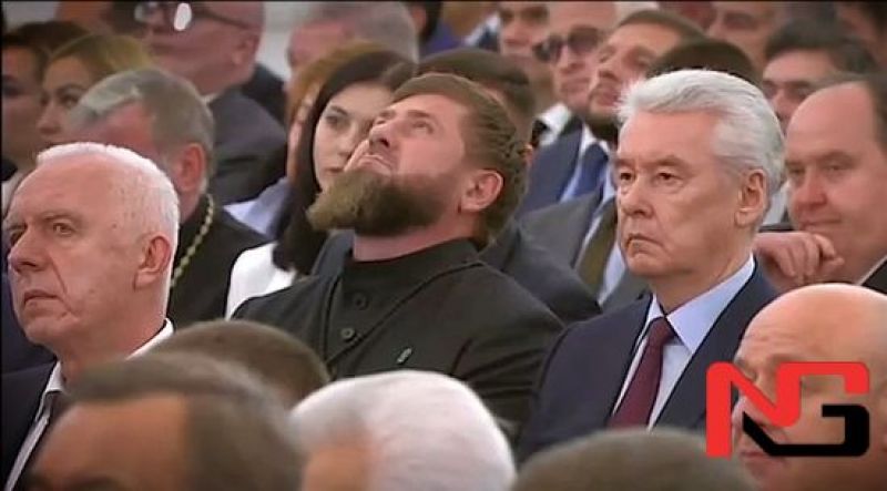 Рамзан Қодиров Путин нутқ сўзлаган вақтида кўз ёшларини зўрға тўхтатиб турди