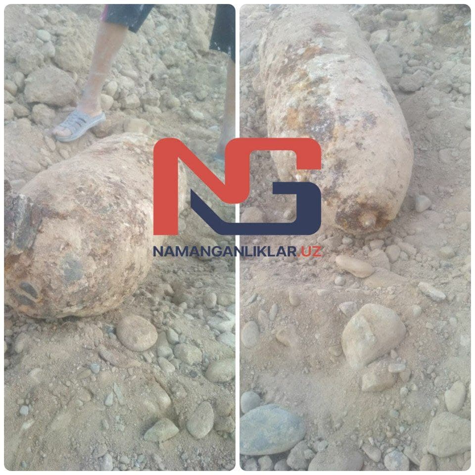 Наманганда топилган темир жисм ростдан ҳам бомба бўлиб чиқди