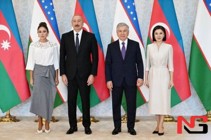 Кўксаройда Илҳом Алиевни тантанали кутиб олиш маросими бўлиб ўтди