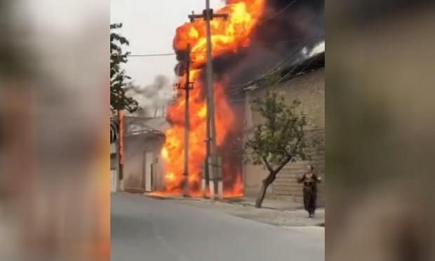 Наманганда трансформатор ёниб кетди